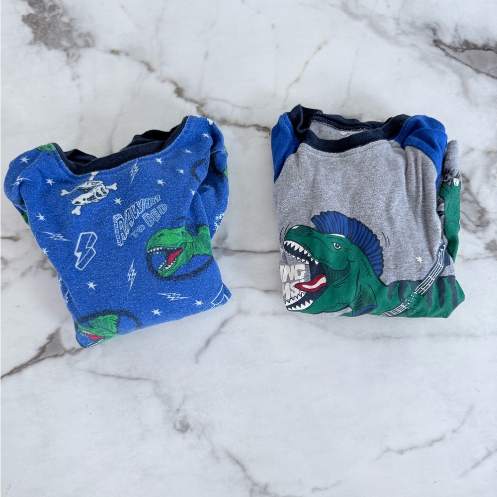 Dinosaur Print Kids Pajamas Set